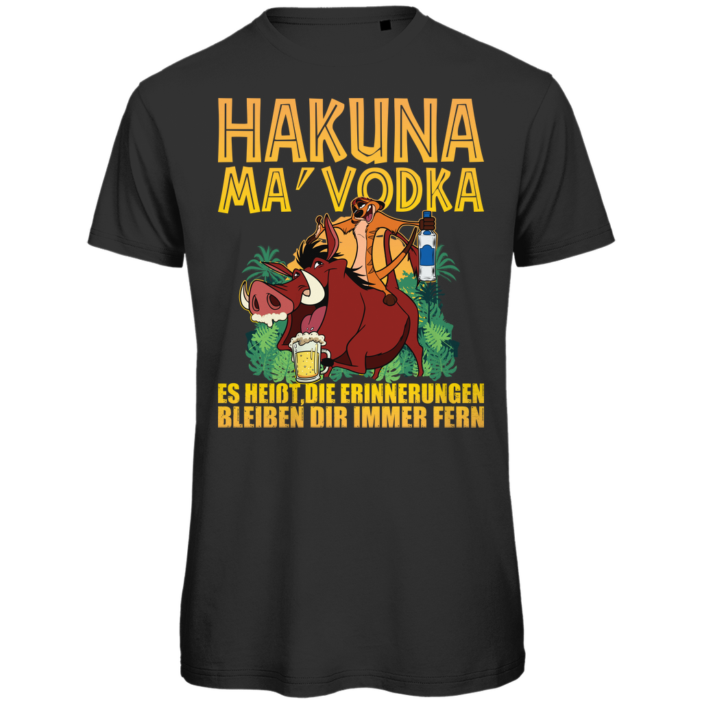 Hakuna Ma Vodka Timon und Pumbaa - Herren Premium Bio T-Shirt Black