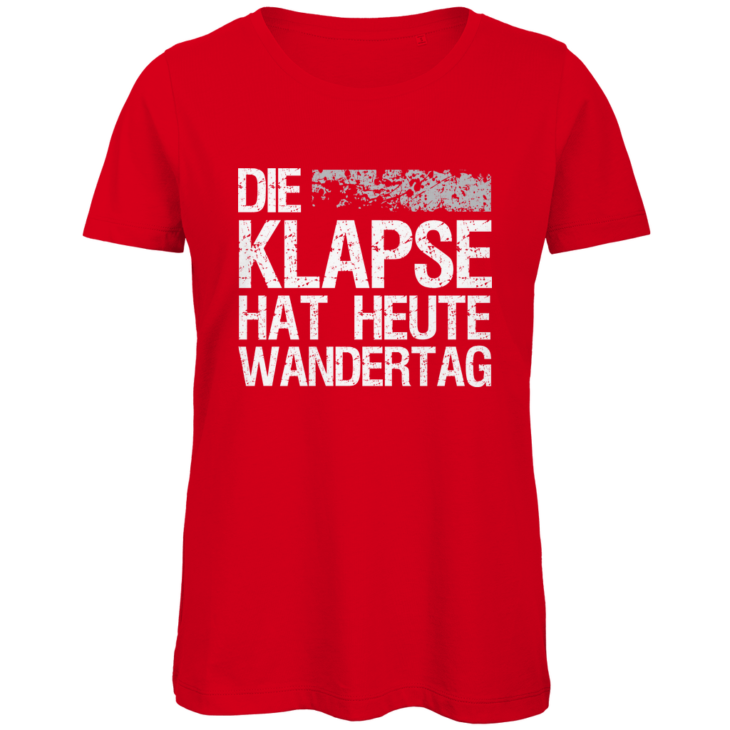 Die Klapse hat heute Wandertag - Damen Premium Bio T-Shirt Red