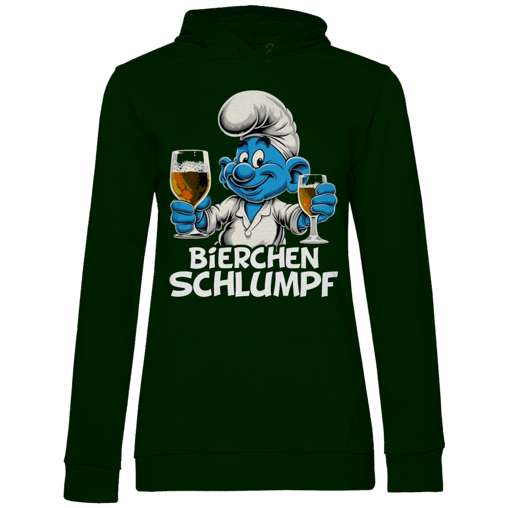 Bierchen Schlumpf Grafik - Damen Hoodie