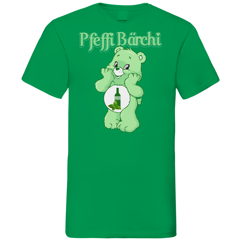 Pfeffi Bärchi - Glücksbärchi - Herren V-Neck Shirt