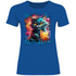 We´re All Mad Here Grinsekatze - Damenshirt Royal Blue