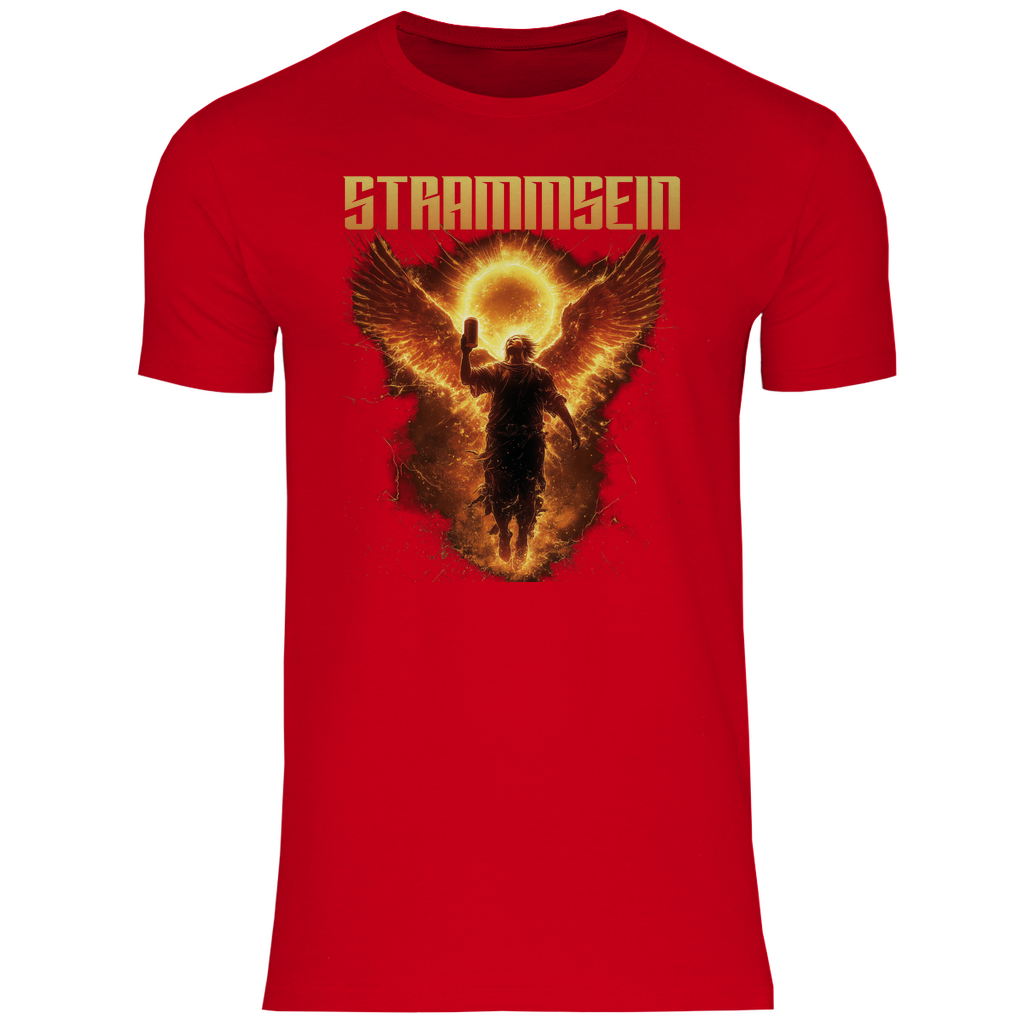 Strammsein Du Ich Wir Bier - Herren Shirt Red
