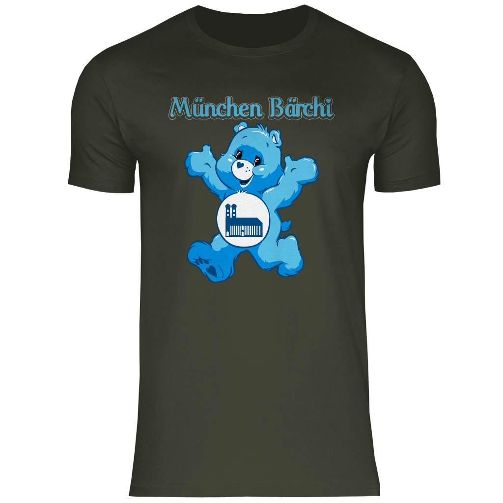 München Bärchi - Glücksbärchi - Herren Shirt Urban Khaki