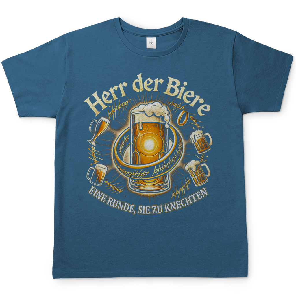 Herr der Biere eine Runde, sie zu knechten - Herren Shirt