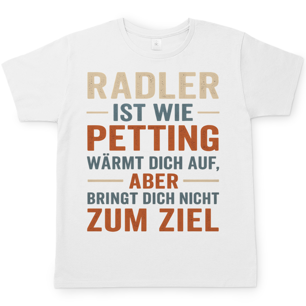 Radler ist wie Petting - Herren T-Shirt White