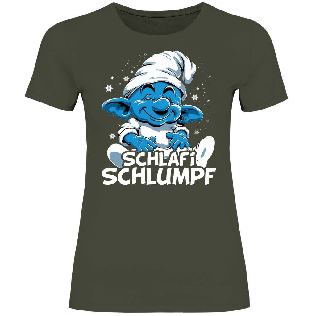 Schlafi Schlumpf Grafik - Damenshirt