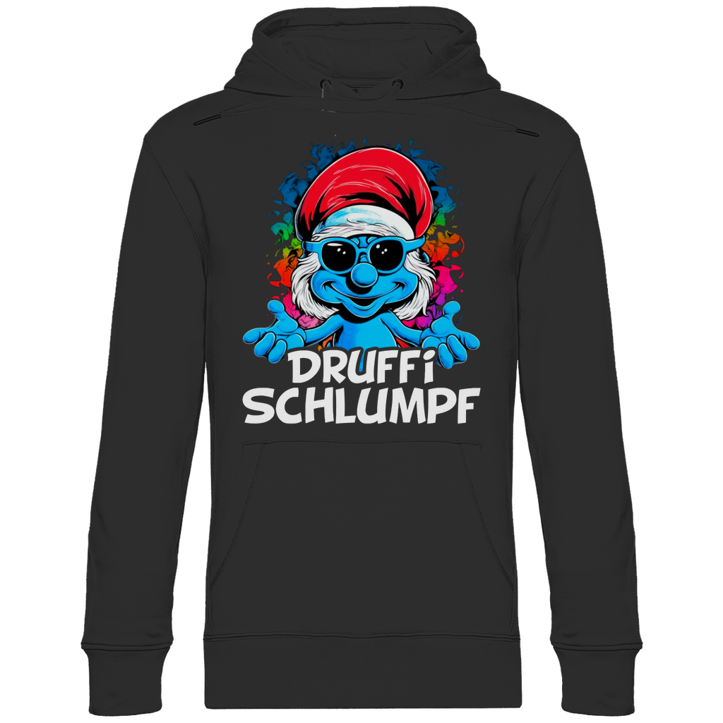 Druffi Schlumpf Grafik - Unisex Hoodie Black