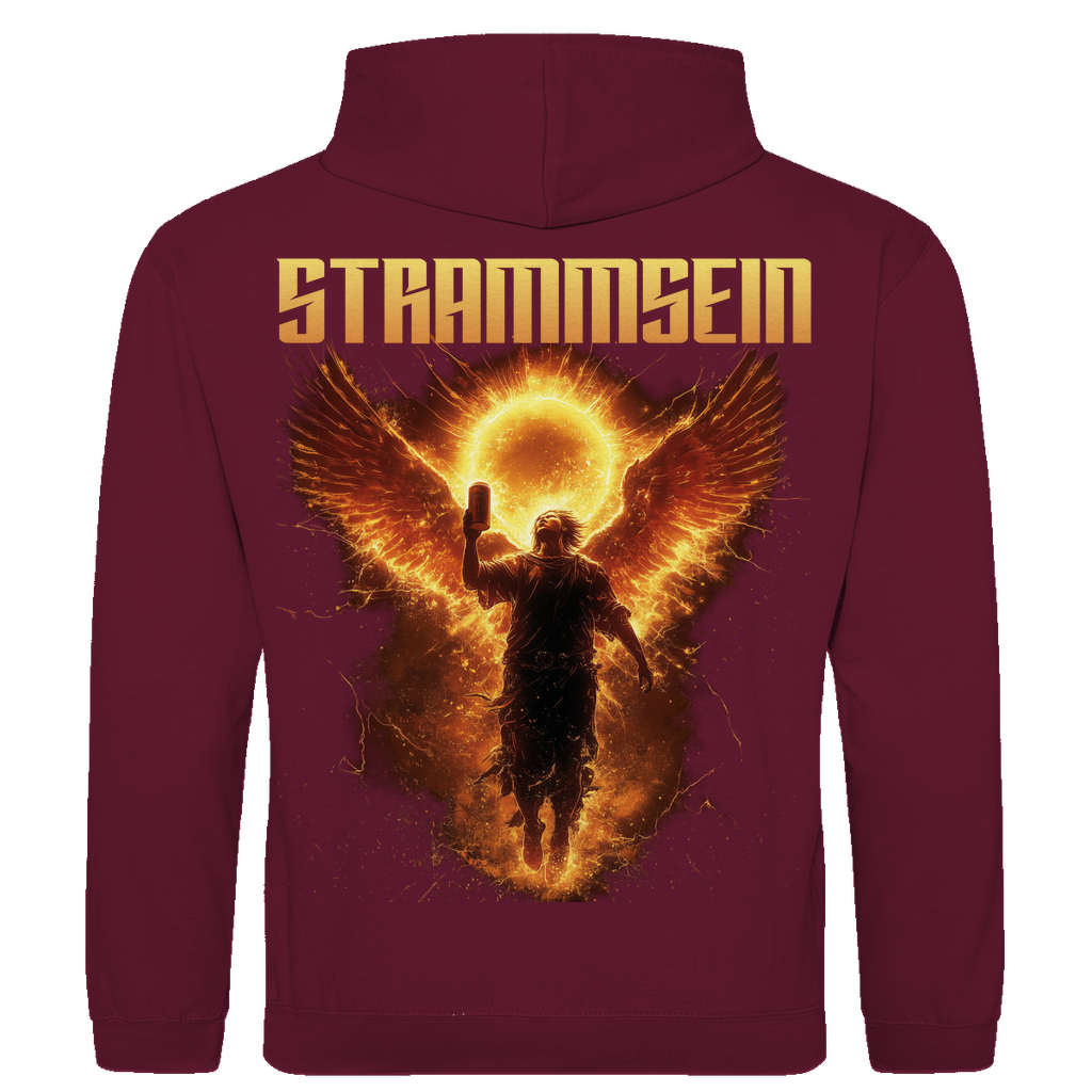 Strammsein Du Ich Wir Bier - Herren Hoodie Burgundy