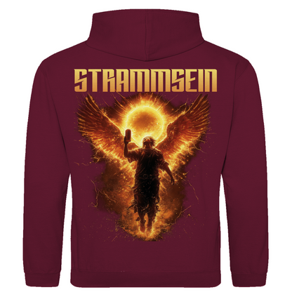 Strammsein Du Ich Wir Bier - Herren Hoodie Burgundy