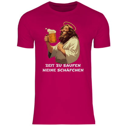 Zeit zu saufen meine Schäfchen - Herren Shirt Sorbet