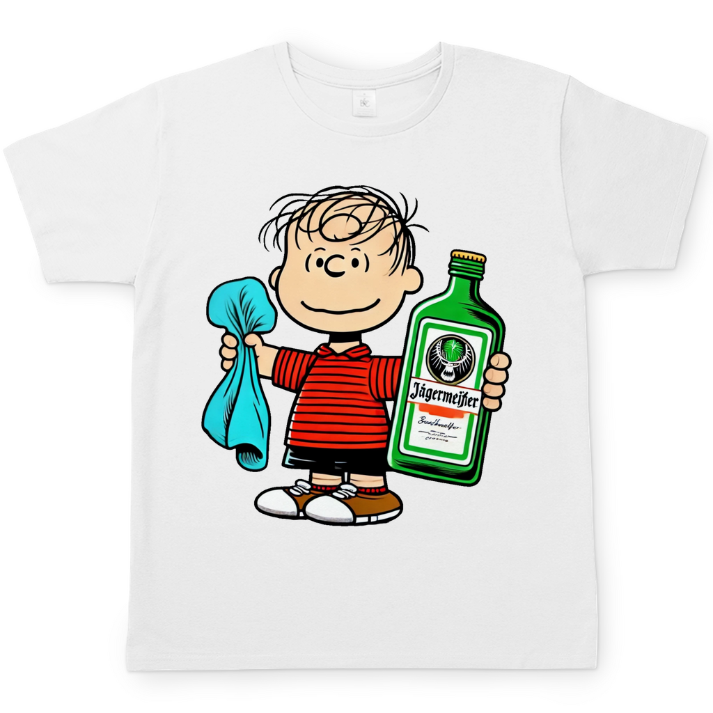 Linus van Pelt mit Jäger -  Die Peanuts - Herren Shirt