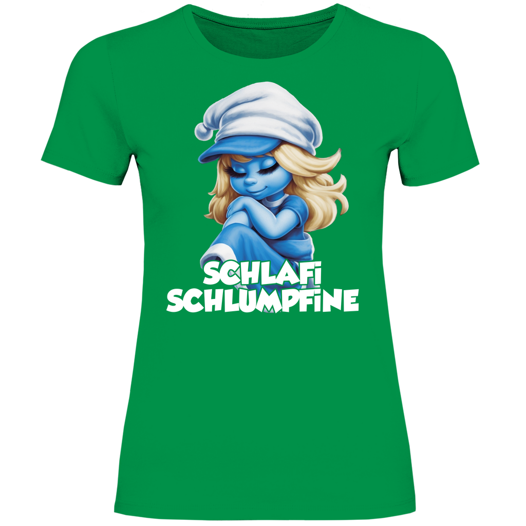 Schlafi Schlumpfine Grafik - Damenshirt
