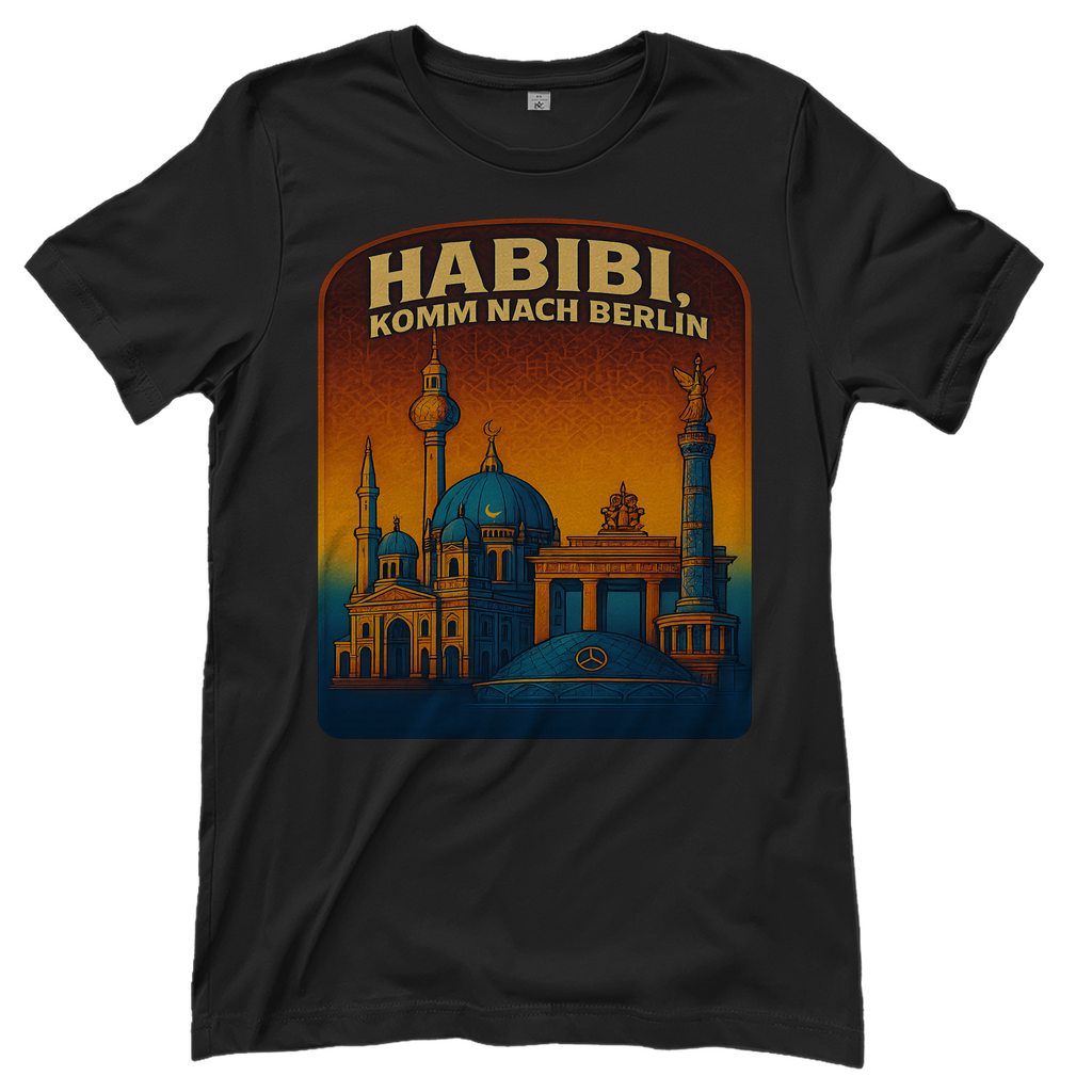 Habibi komm nach Berlin - Damen T-Shirt Black