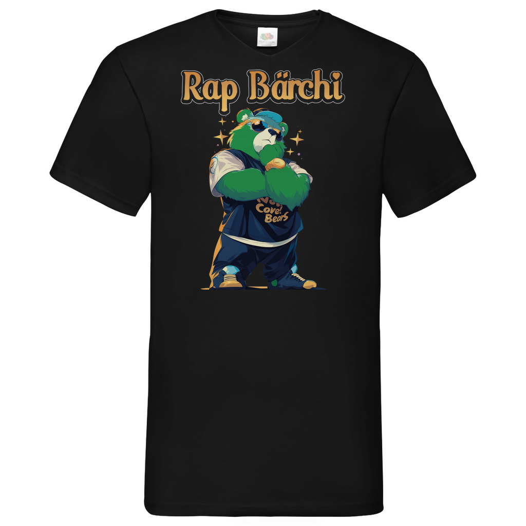 Rap Bärchi - Glücksbärchi - Herren V-Neck Shirt