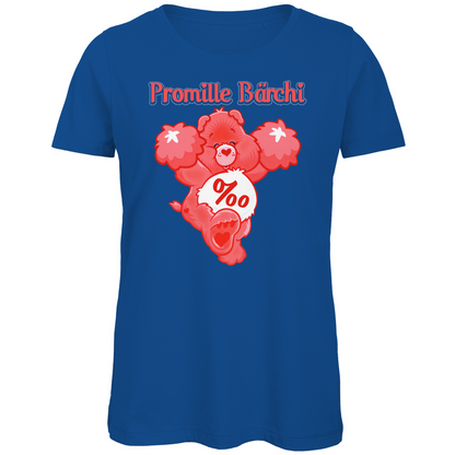 Promille Bärchi - Glücksbärchi - Damen Premium Bio T-Shirt Royal Blue