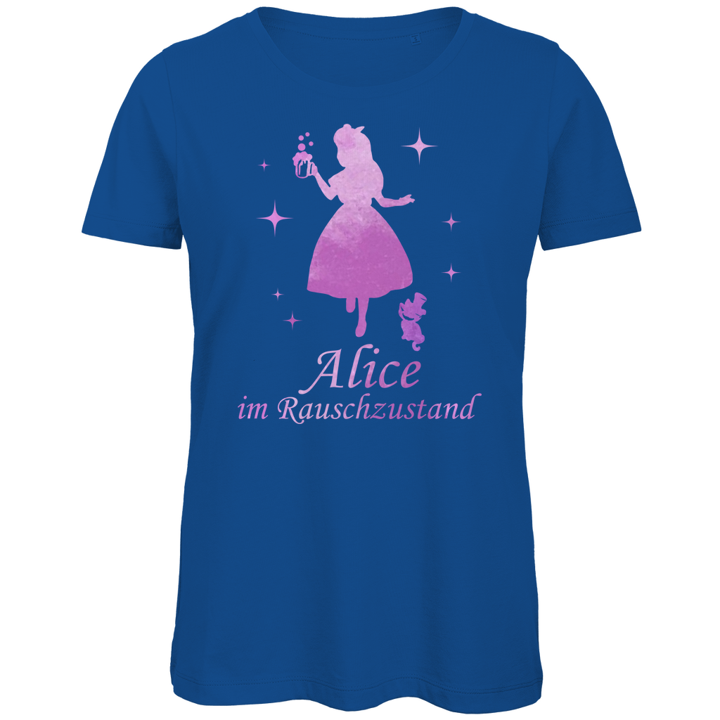 Alice im Rauschzustand - Prinzessin Aquarell - Damen Premium Bio T-Shirt Royal Blue