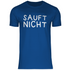 Sauft nicht ohne mich - Beidseitiger Druck - Herren Shirt Royal Blue