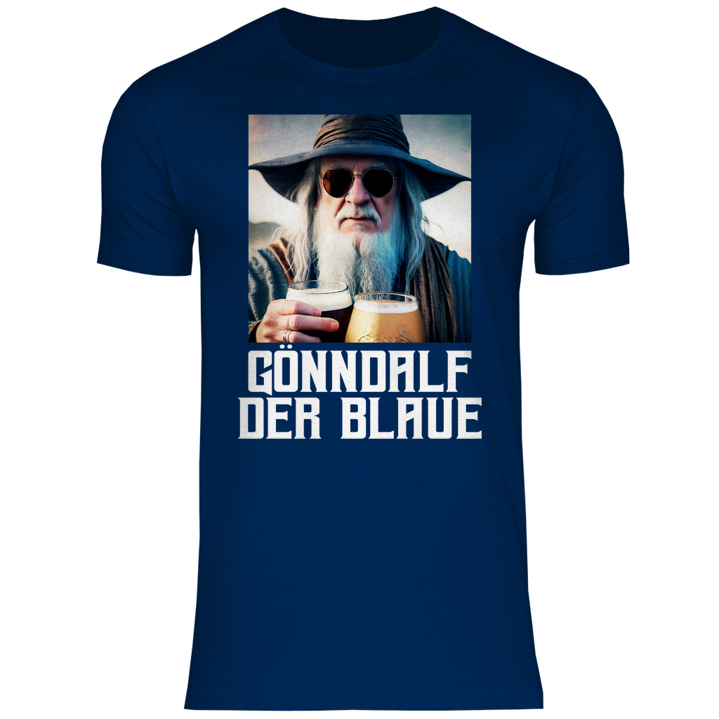 Gönndalf der Blaue Real - Beidseitiger Druck - Herren Shirt
