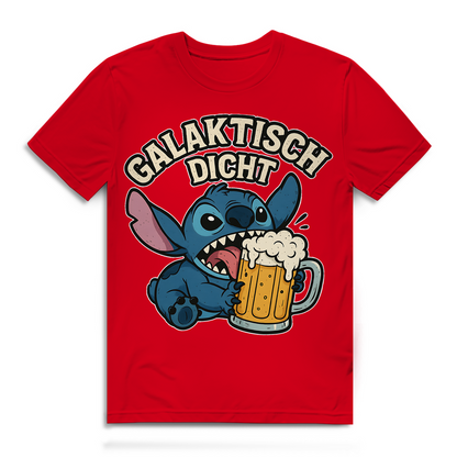 Stitch Galaktisch Dicht Bier Alien - Herren Premium Bio T-Shirt
