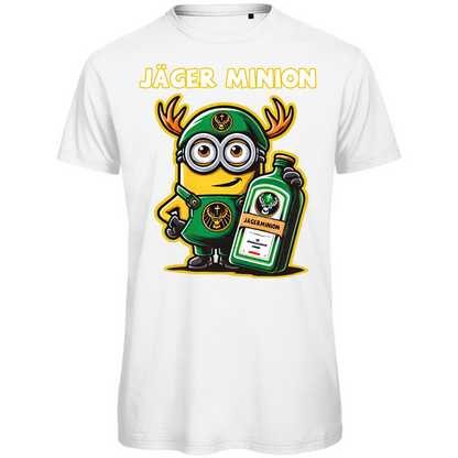 Jägermeister Minion Herren T-Shirt - Bio Baumwolle, Lustiges Minion Design, Premium Qualität