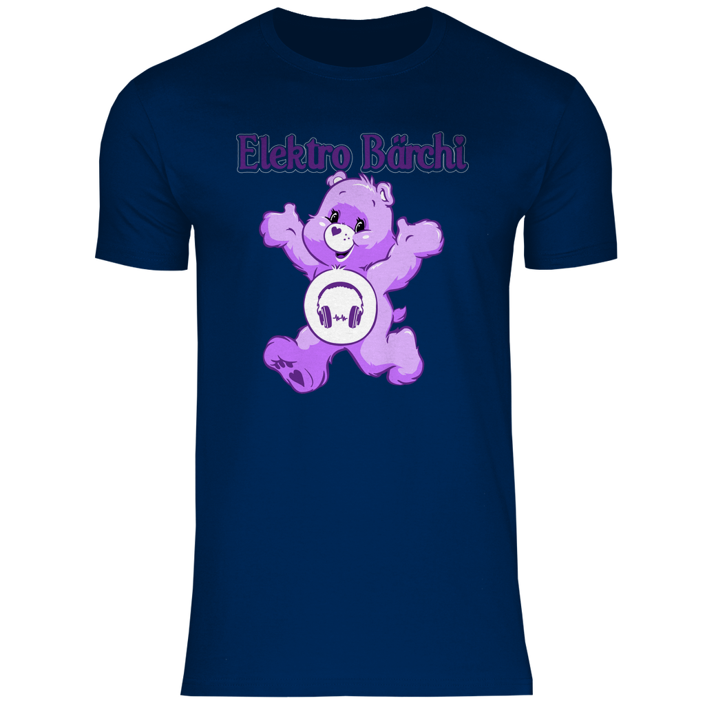 Elektro Bärchi - Glücksbärchi - Herren Shirt Navy