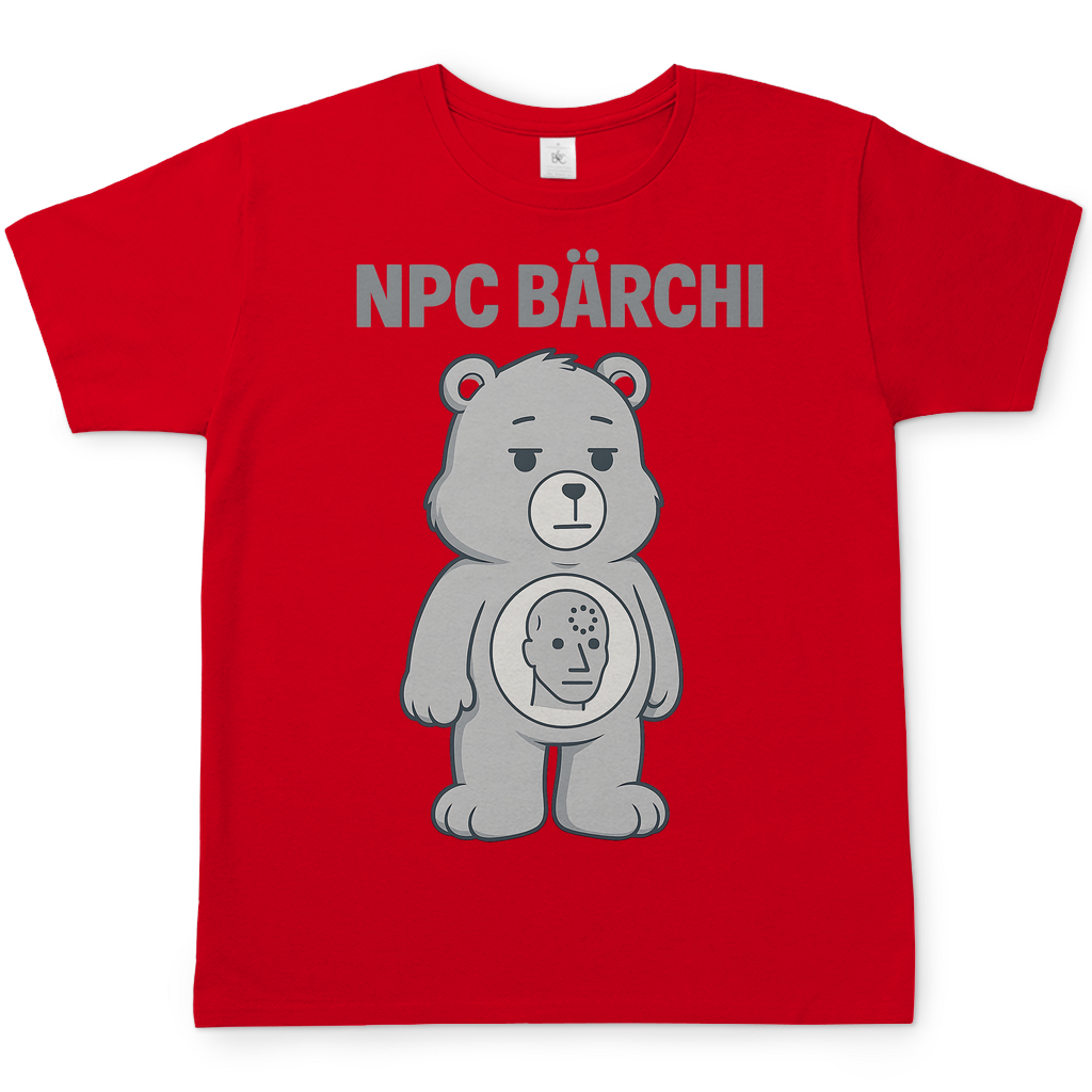 NPC Bärchi - Glücksbärchi - Herren T-Shirt Red