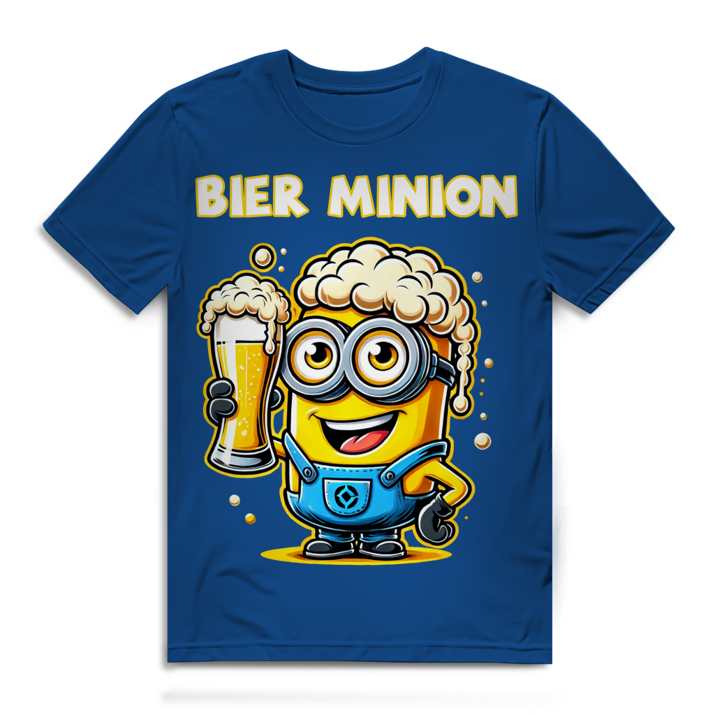 Lustiges Bier Minion Herren Bio T-Shirt – Perfekt für Bierliebhaber