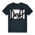 Herren Premium Bio T-Shirt druﬀ – Bold Retro Logo Design im Cartoon-Style Dark Grey Solid