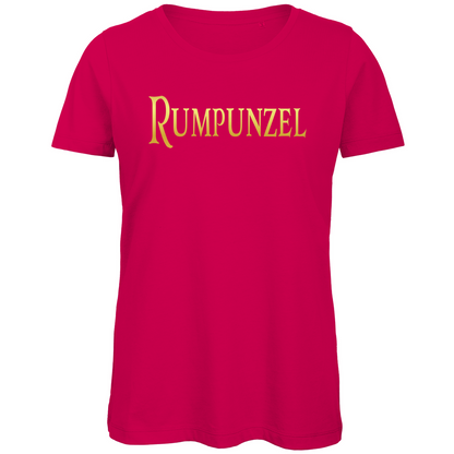 Rumpunzel - Prinzessin Gold - Damen Premium Bio T-Shirt Fuchsia