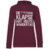 Die Klapse hat heute Wandertag - Damen Hoodie Wine