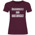 Überarbeitet und unterfickt - Damenshirt Burgundy