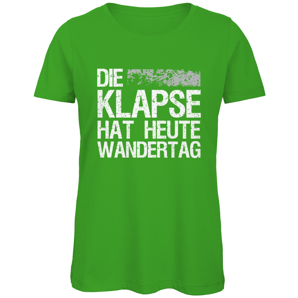Die Klapse hat heute Wandertag - Damen Premium Bio T-Shirt Real Green