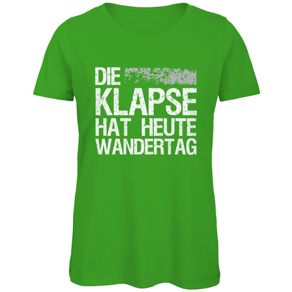 Die Klapse hat heute Wandertag - Damen Premium Bio T-Shirt Real Green