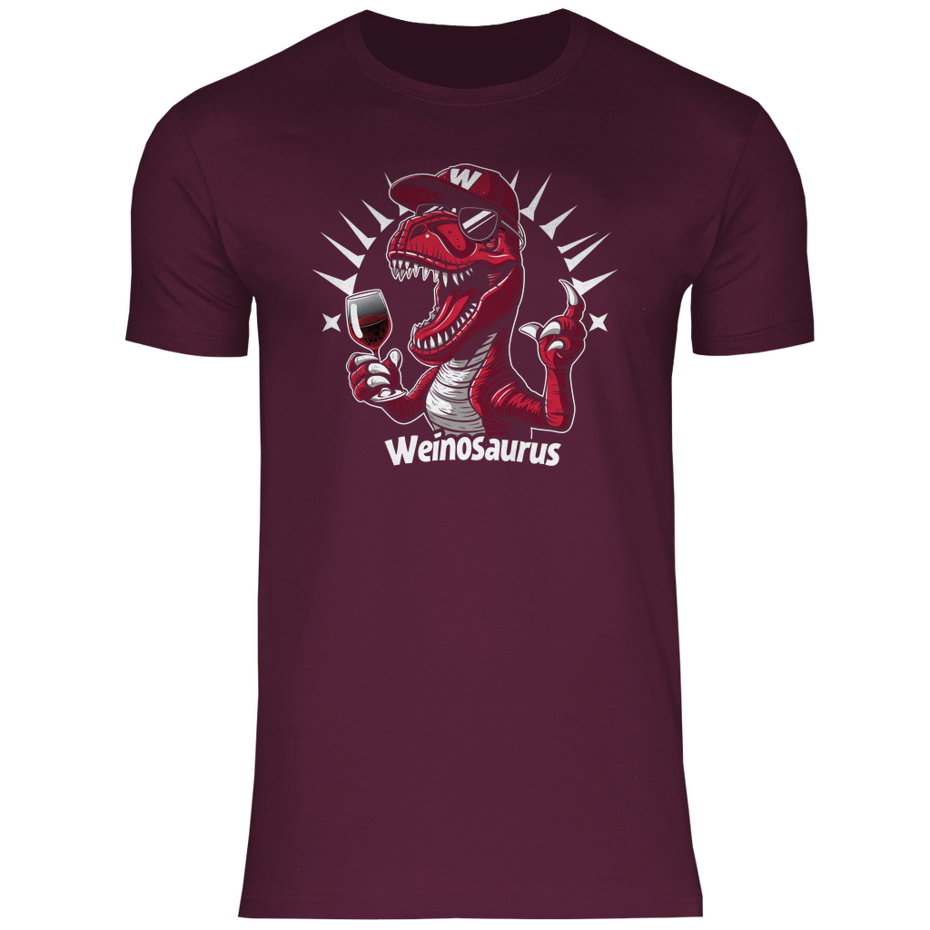 Weinosaurus - Herren Shirt Burgundy