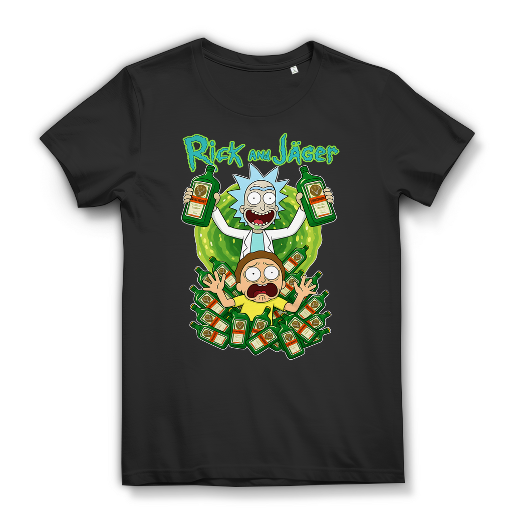Rick and Jäger mit Morty Jägermeister - Damen Premium Bio T-Shirt