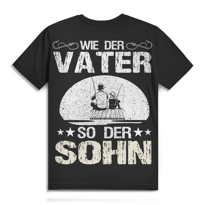 Herren T-Shirt Angeln – Wie der Vater so der Sohn – Geschenk Angler Bio Shirt