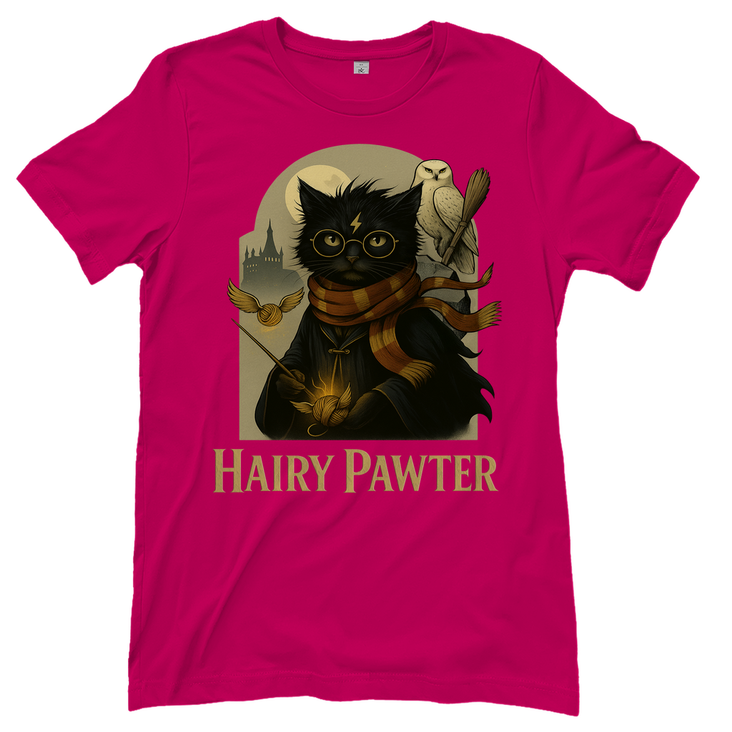 Hairy Pawter Harry Potter Katze - Damen T-Shirt Sorbet