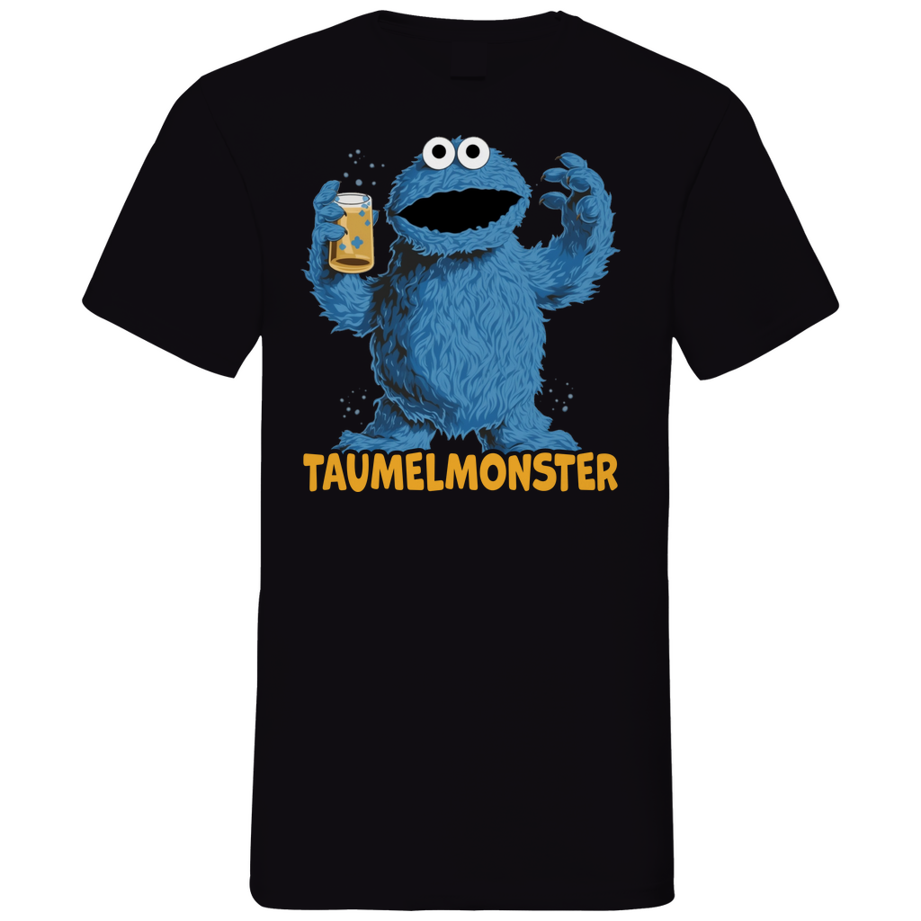 Sesamstraße - Taumel Krümelmonster - Herren V-Neck Shirt