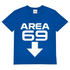 Herren V-Neck T-Shirt Area 69 Royal Blue
