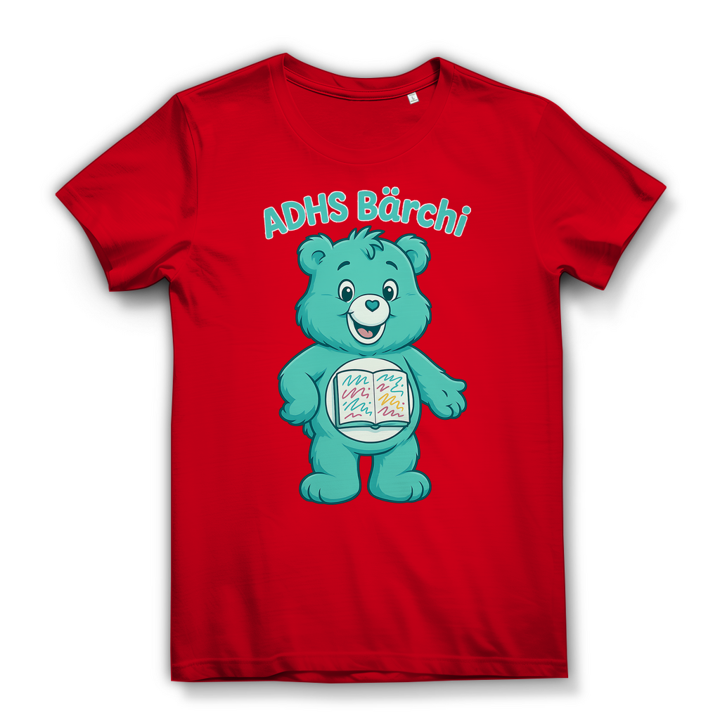 ADHS Bärchi - Glücksbärchi - Damen Premium Bio T-Shirt Red
