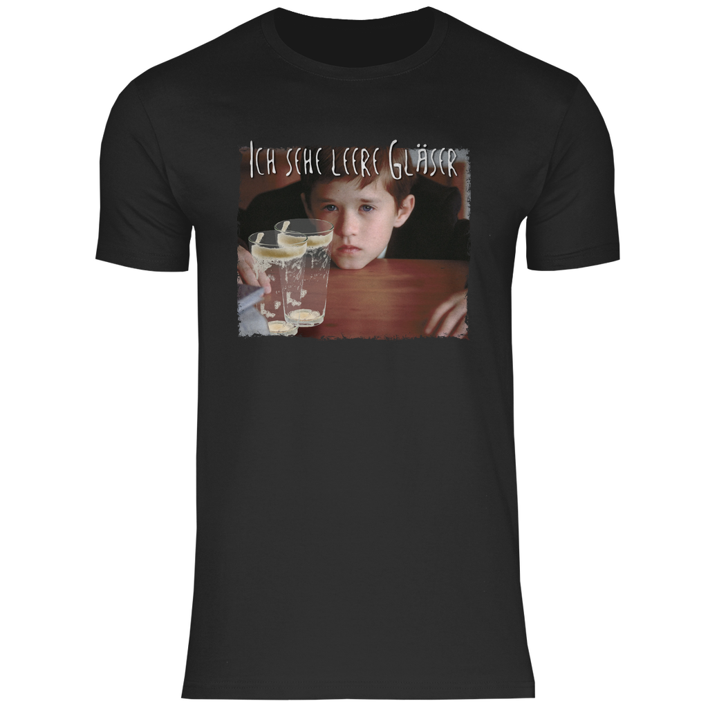 Ich sehe leere Gläser - Herren Shirt Black