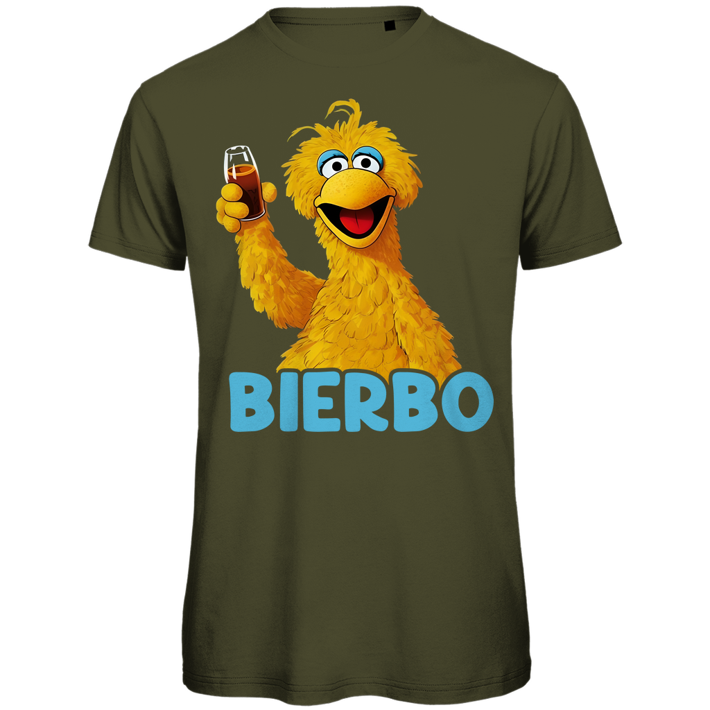 Bierbo Bibo Bier Sesamstraße - Herren Premium Bio T-Shirt Khaki