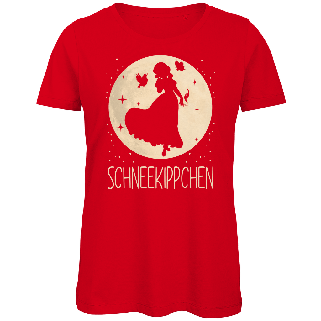 Mond Prinzessin - Schneekippchen - Damen Premium Bio T-Shirt Red