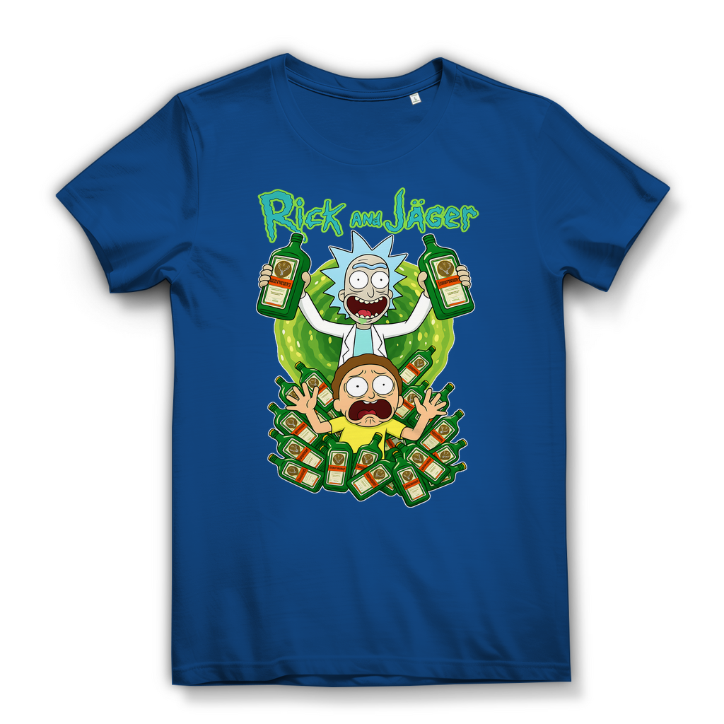 Rick and Jäger mit Morty Jägermeister - Damen Premium Bio T-Shirt
