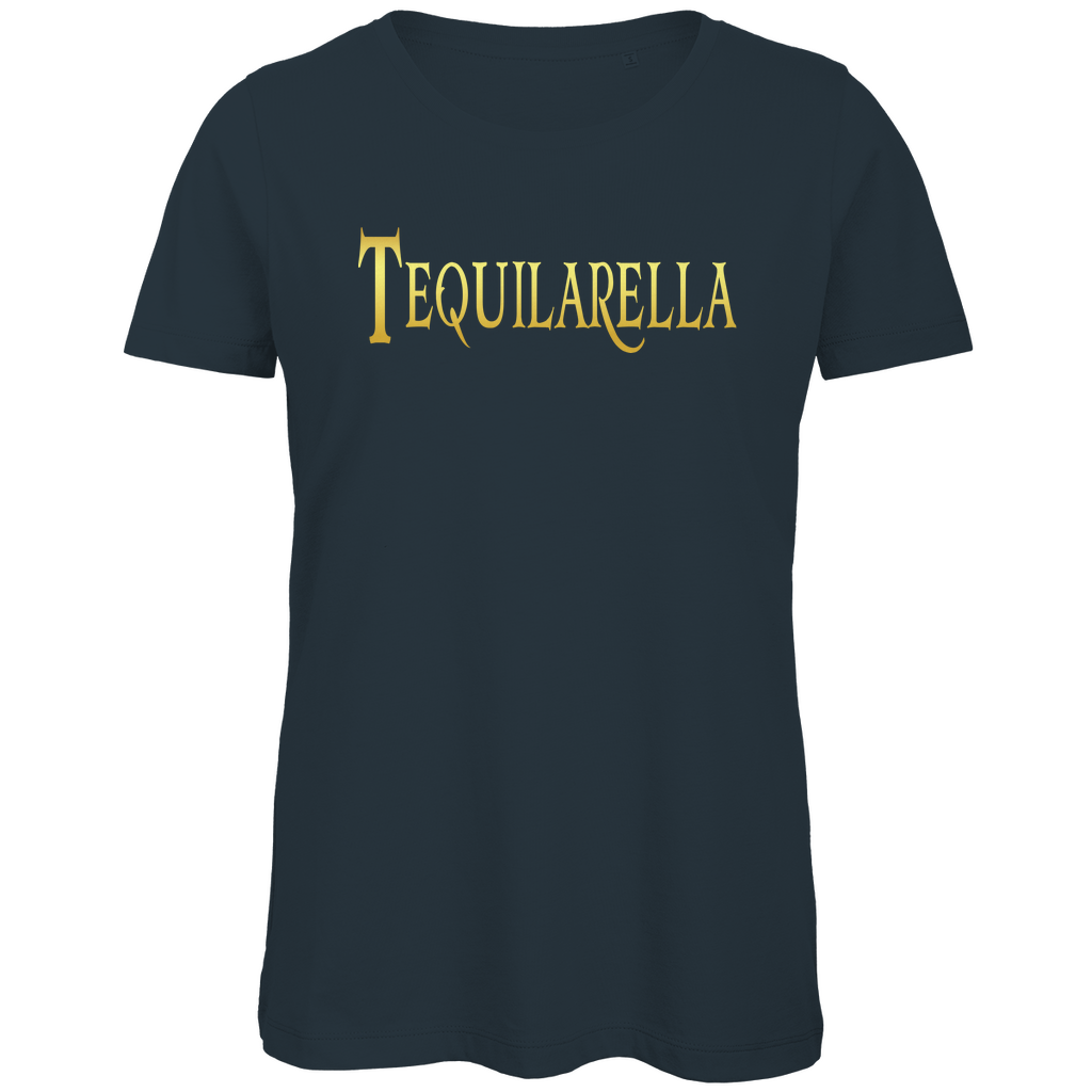 Tequilarella - Prinzessin Gold - Damen Premium Bio T-Shirt Dark Grey