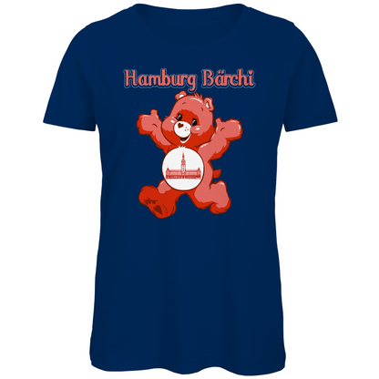 Hamburg Bärchi - Glücksbärchi - Damen Premium Bio T-Shirt Navy