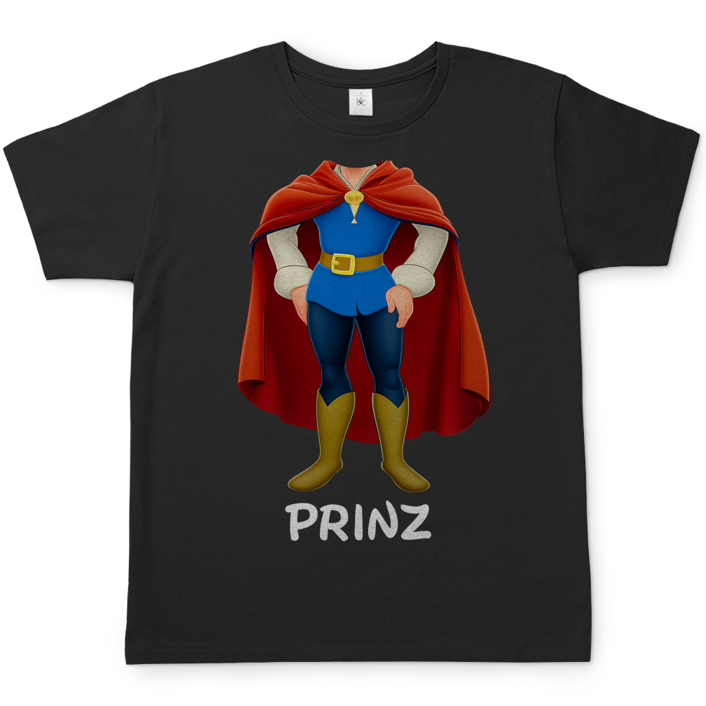 Schneewittchen und die 7 Zwerge - Prinz - Herren Shirt Black