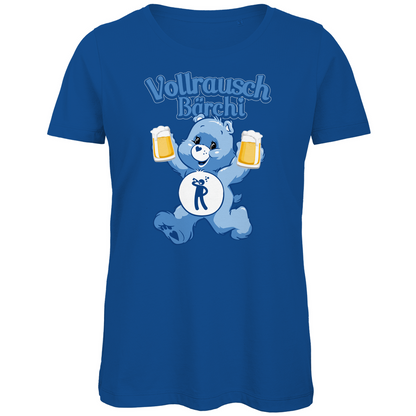 Vollrausch Bärchi - Glücksbärchi - Damen Premium Bio T-Shirt Royal Blue