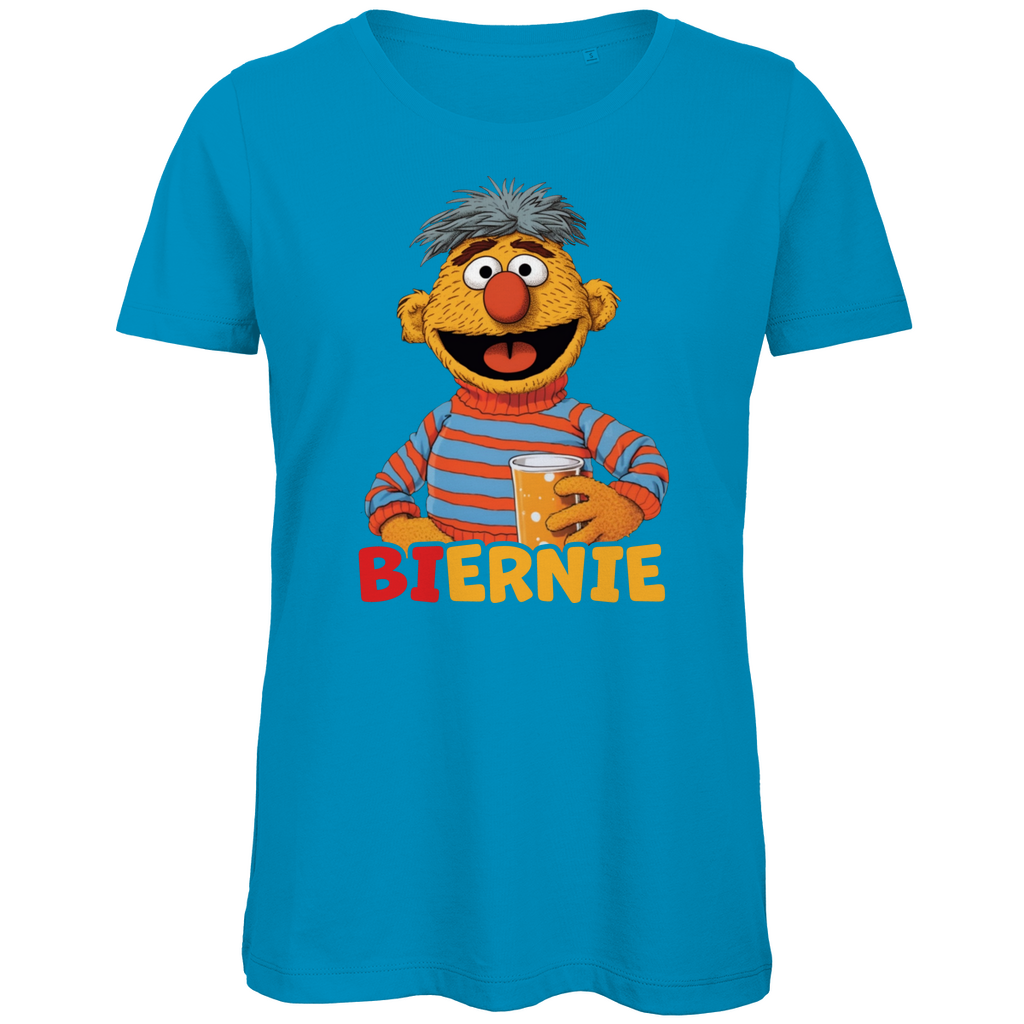 Sesamstraße - Ernie Biernie - Damen Premium Bio T-Shirt Atoll