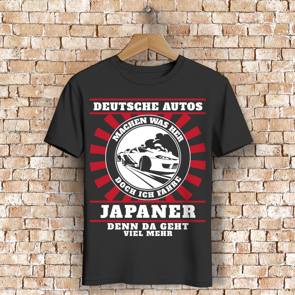 JDM Driftshirt Männer – Japaner fahren statt Standard – Tuning Statement